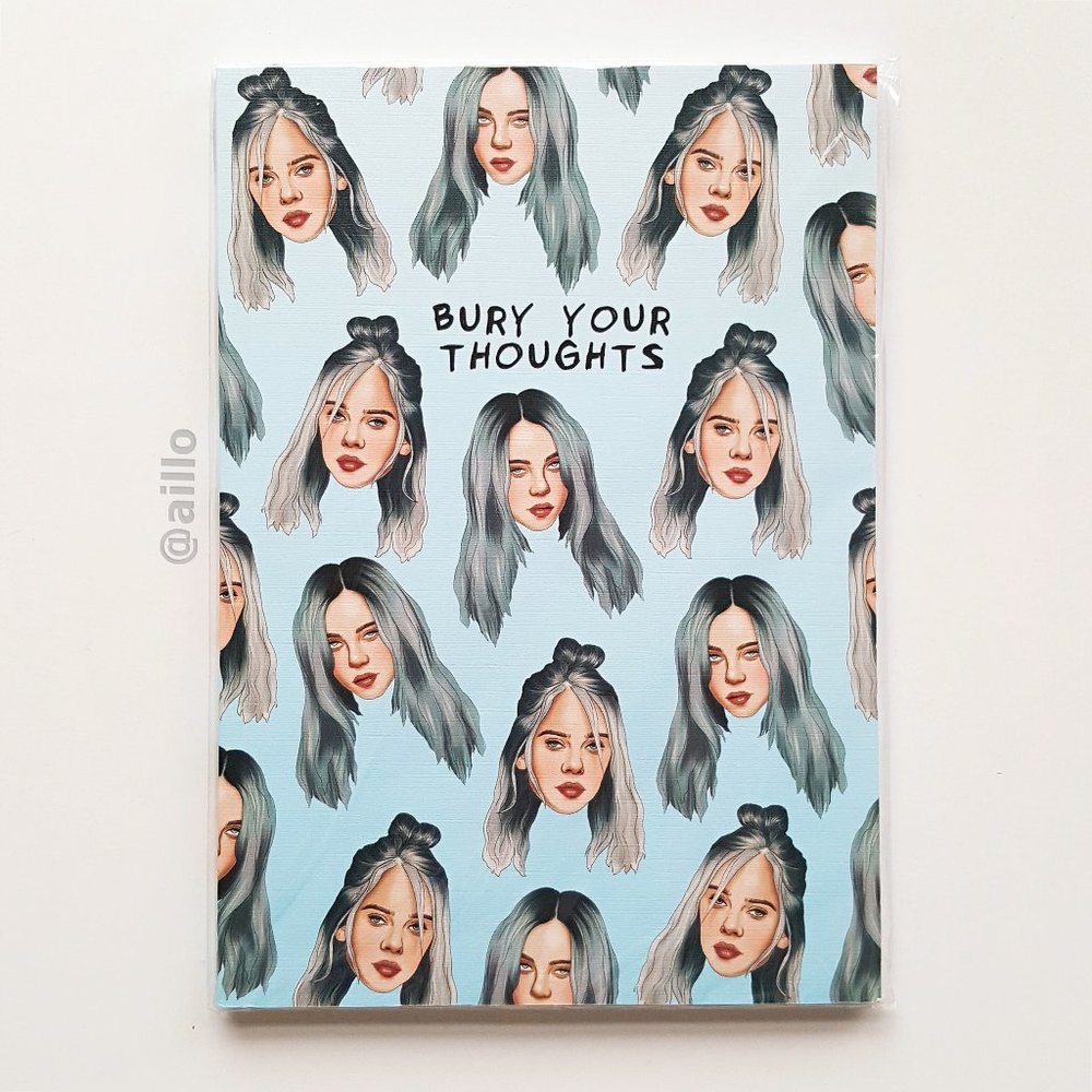 Billie Eilish  BURY YOUR THOUGHTS Notebook